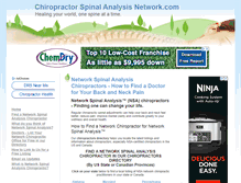 Tablet Screenshot of chiropractorspinalanalysisnetwork.com